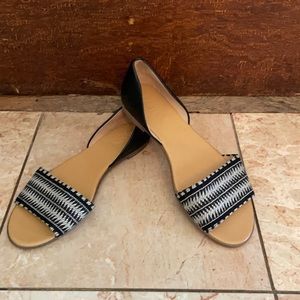 J. Crew flat strap sandal w/ back